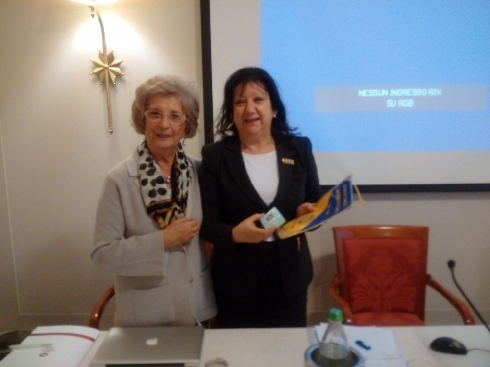 La presidente del Club Bologna, Paola Monari, con la VPN
