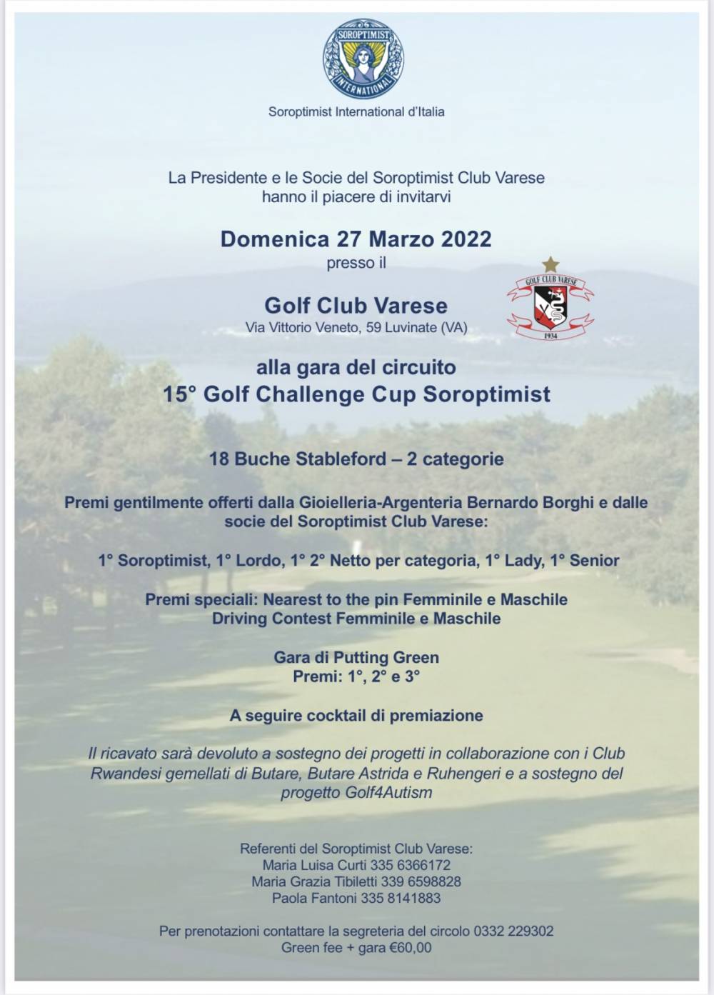 15°Golf Challenge Cup Circuito per Africa