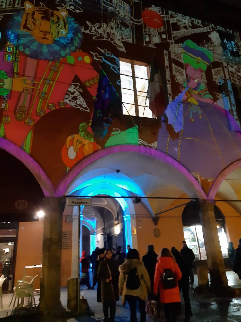 Affreschi di luce su Palazzo Segni Masetti