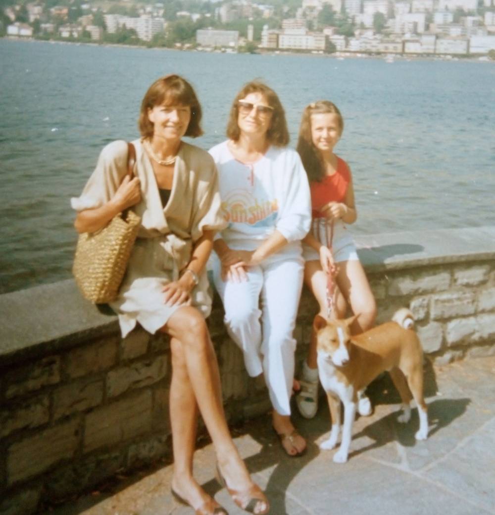 Luglio 1991-Lugano-Con Marie Jeanne Bosia