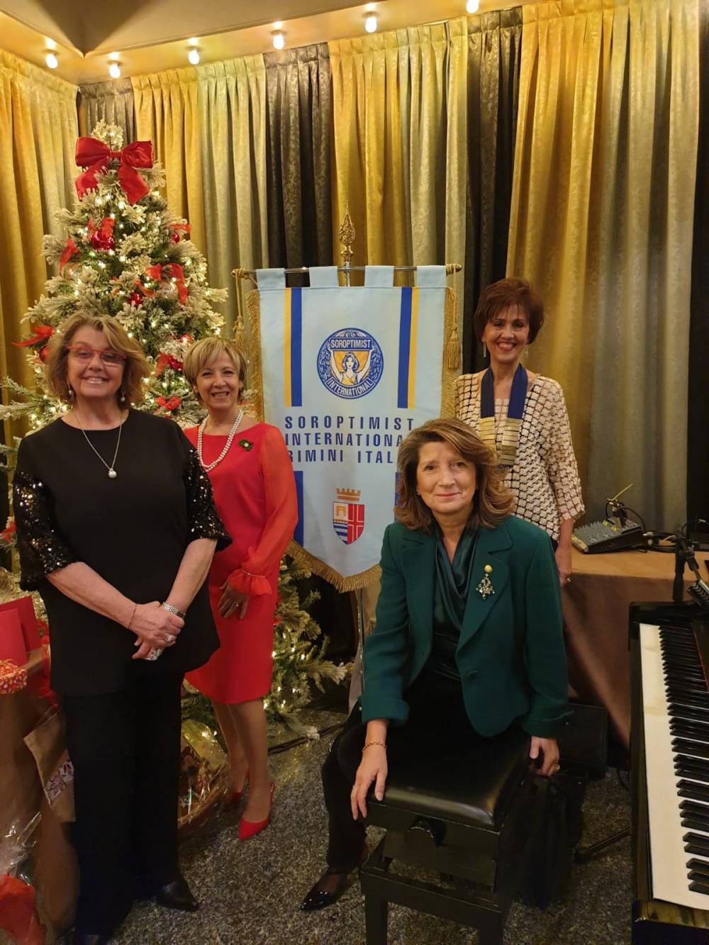 La presidente Rita Turci, Benedetta Magnani, Marilena Semprini Cesari e Barbara Scarani