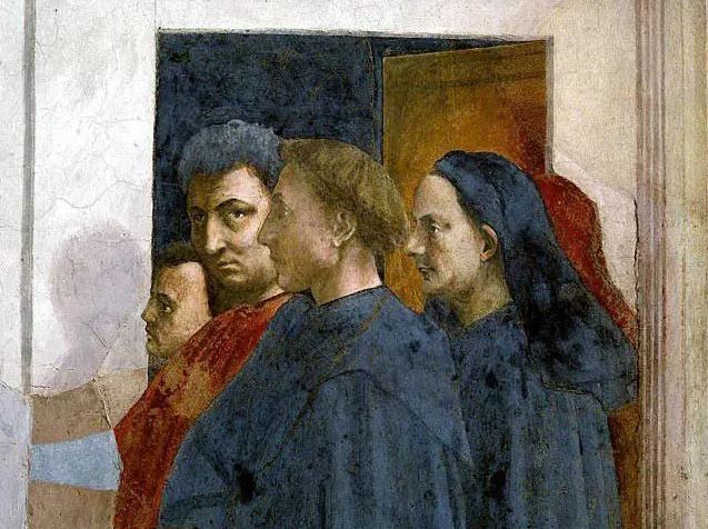Masaccio, autoritratto con ritratto di Masolino